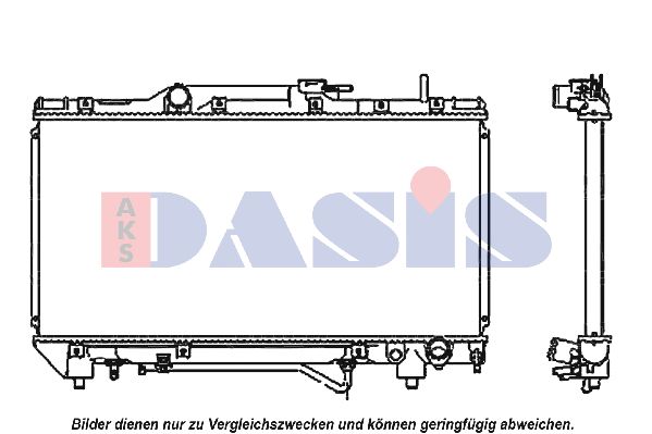 AKS DASIS radiatorius, variklio aušinimas 210003N